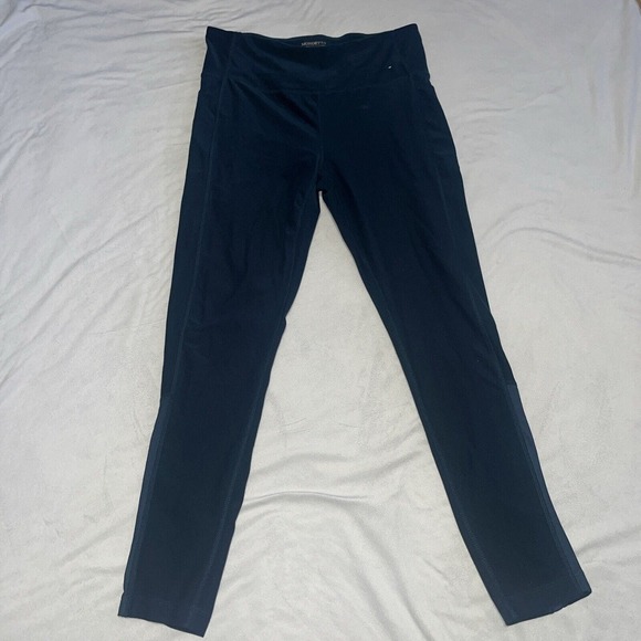 Mondetta L Large Blue Leggings With Pockets Full Length - Picture 1 of 12